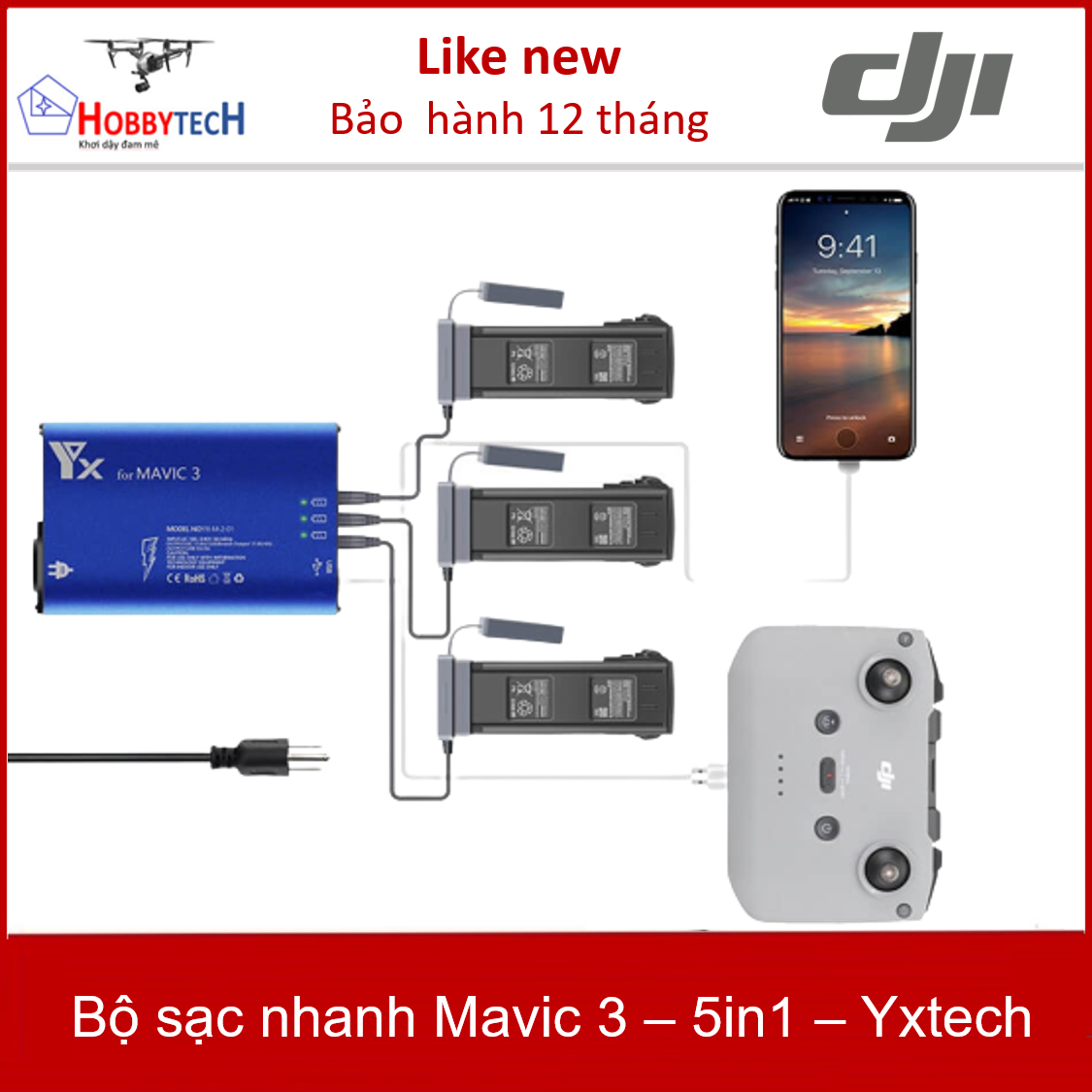 Bộ sạc nhanh Mavic 3 – 5in1 – Yxtech