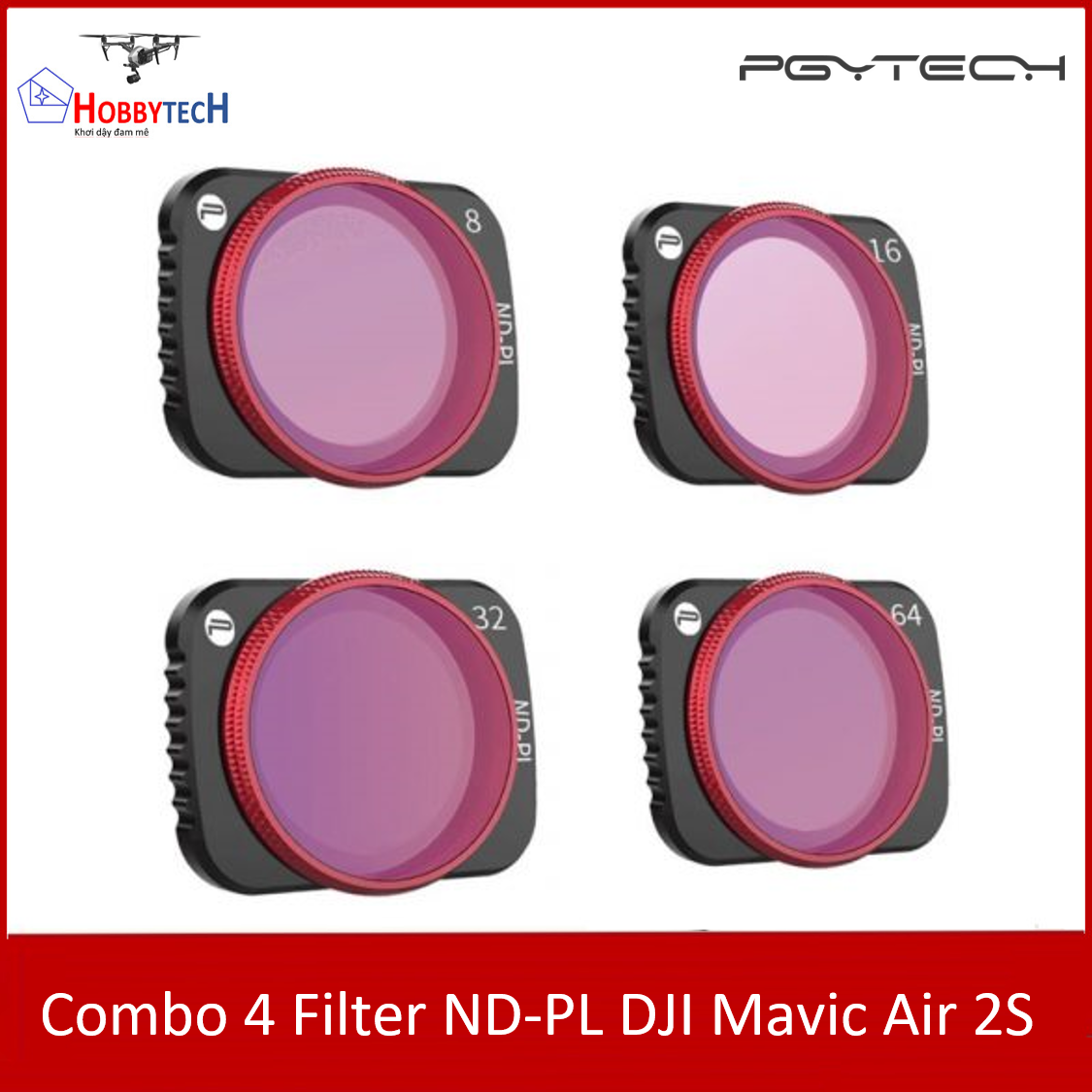 Combo 4 Filter ND-PL DJI Mavic Air 2S – PGYtech