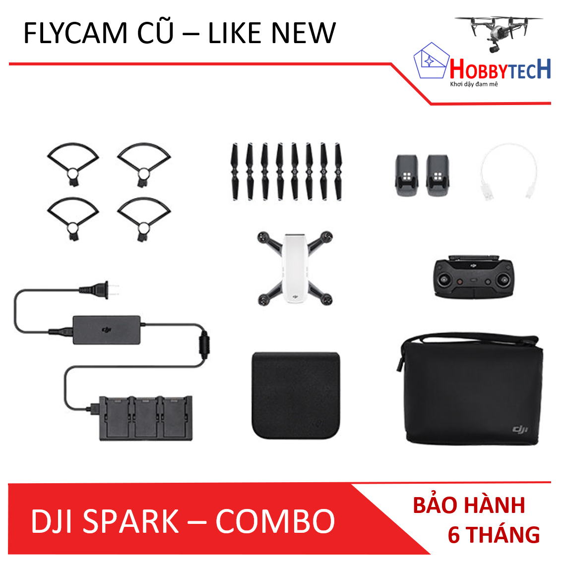 Flycam DJI Spark combo – Cũ (Like new)