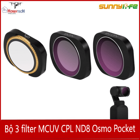  Combo 3 filter MCUV CPL ND8 DJI Osmo Pocket 