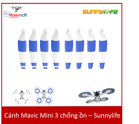  Cánh Mavic Mini 3 chống ồn – Sunnylife (Best similar) – 1 bộ 