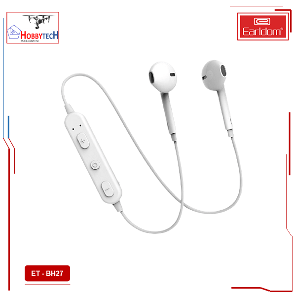 Tai Nghe Bluetooth Earlodm BH27 (2 Tai Có Dây)