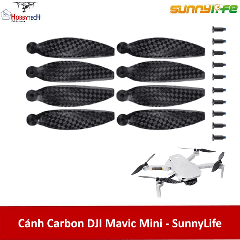  Bộ cánh Mavic Mini carbon Sunnylife - Kháng gió tốt và độ bền rất cao 