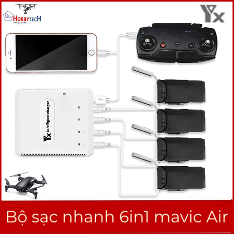  Bộ sạc nhanh Mavic air - (best safety) – phụ kiện Mavic Air chính hãng 