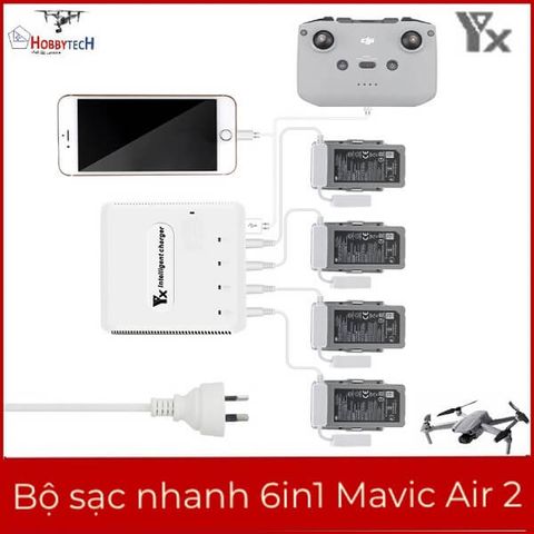  Bộ sạc nhanh 6 in 1 mavic air 2 