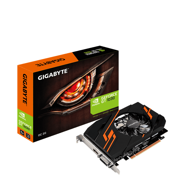 Card màn hình GIGABYTE GeForce GT 1030 2GB GDDR5 OC (GV-N1030OC-2GI)