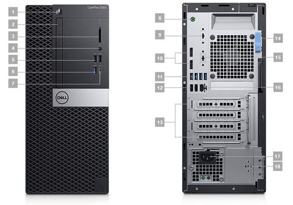 Dell OptiPlex 5060 Tower  i5-8500 (3.00GHz, 9 MB)/4G/1T/DVDRW _ bảo hành 3 năm chính hãng