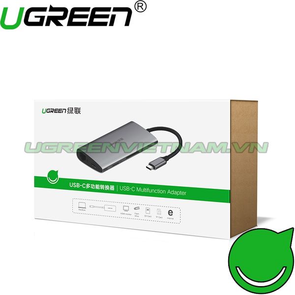 USB C to HDMI + USB 3.0 + LAN 1Gbps + Card Reader Ugreen 50516