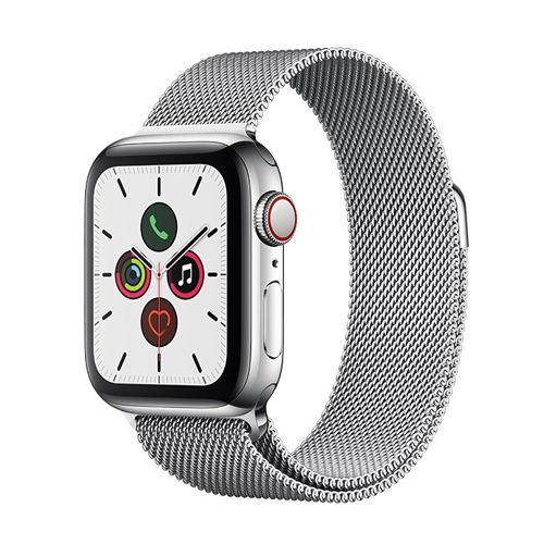Apple watch S5 44mm mặt thép-dây thép LTE