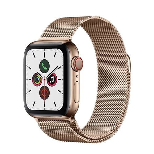 Apple watch S5 44mm mặt thép-dây thép LTE