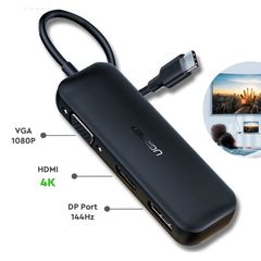 HUB USB-C 3 in 1 Ugreen 60568 DisplayPort 4K@60Hz, HDMI 4K@60Hz + VGA Dual