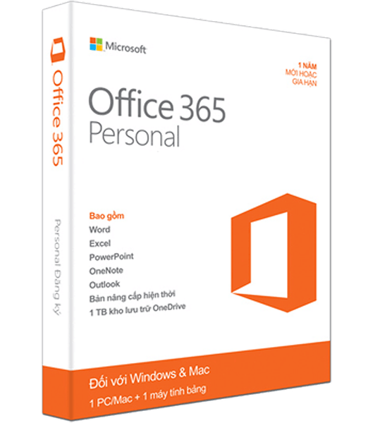 Phần mềm Office 365 Personal  32bit/64 English Subscr