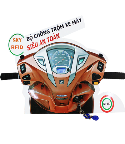 Khóa chống trộm xe máy Sky RFID