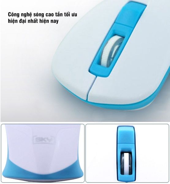 Chuột không dây SKY SM-A10 (Pin sạc)