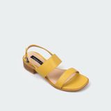 Giày sandals nữ gót phối vân gỗ ChristinA-Q XDN282