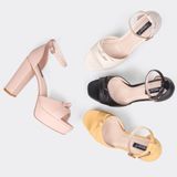 Giày sandals nữ gót trụ ChristinA-Q XDN317