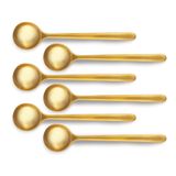 Bond Set of 6 x 13cm Spoon (L) (Brass)