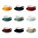 Egg 200ml Cappuccino Cup & Saucer