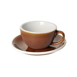 Egg 200ml Cappuccino Cup & Saucer (Potters Colors)