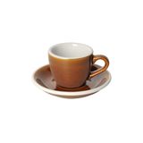 Egg 80ml Espresso Cup & Saucer (Potters Colors)