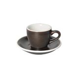 Egg 80ml Espresso Cup & Saucer (Potters Colors)