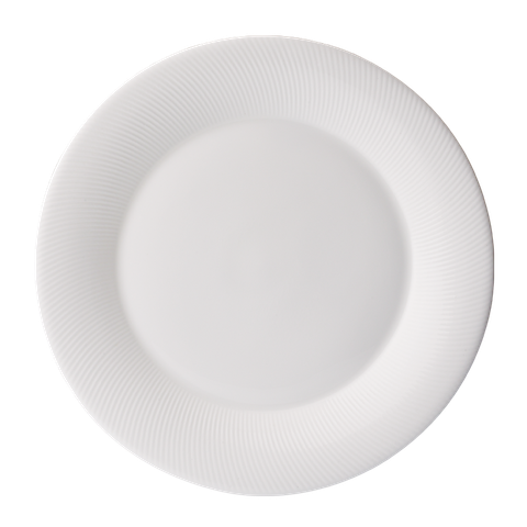 FLUTE - 27.5CM DINNER PLATE (WHITE)