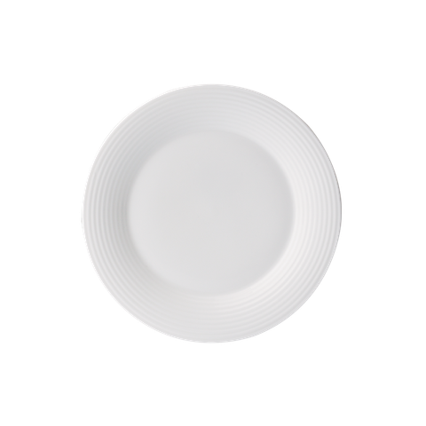 FLUTE - 15.5CM SIDE PLATE (WHITE)