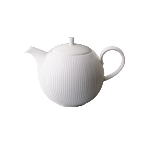 FLUTE - 600ML TEAPOT (WHITE)