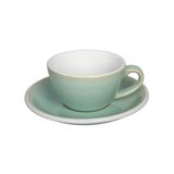 Egg 150ml Flat White Cup & Saucer (Potters Colors)