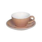 Egg 150ml Flat White Cup & Saucer (Potters Colors)