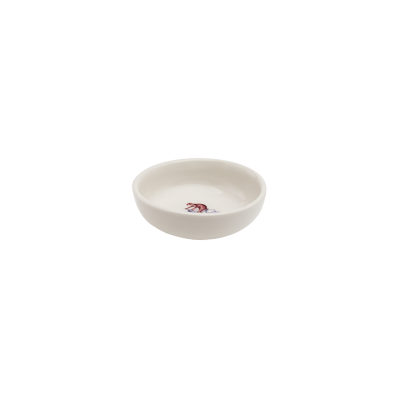 A CURIOUS TOILE - 8CM SAUCE DISH (RED)