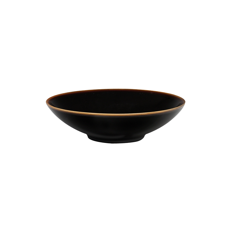 STUDIO TENMOKU - 20CM SOUP PLATE (BLACK)