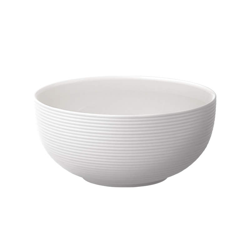 FLUTE - 19.5CM SERVE BOWL (WHITE)