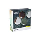 SANCAI - SET OF 4 X 17CM SIDE PLATE (ASSORTED)