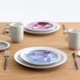 ER-GO!TAUPE - SET OF 4 X 20CM SALAD PLATE (CASCADE) (PATTERN)