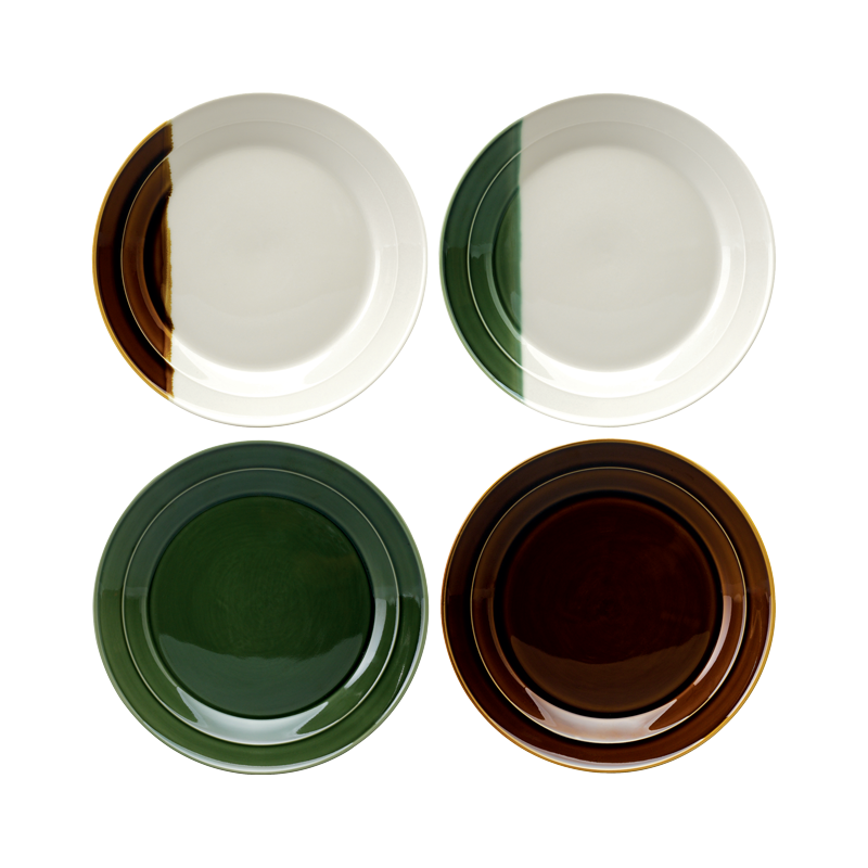 SANCAI - SET OF 4 X 17CM SIDE PLATE (ASSORTED)