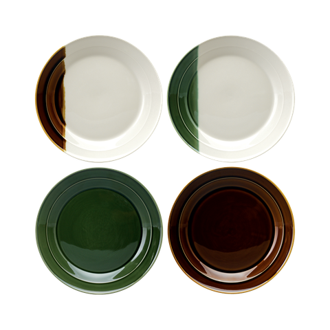 SANCAI - SET OF 4 X 17CM SIDE PLATE (ASSORTED)