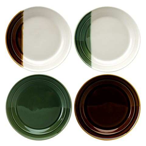 SANCAI - SET OF 4 X 22.5CM SALAD PLATE (ASSORTED)