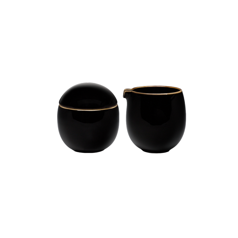 STUDIO TENMOKU - 300ML SUGAR AND CREAMER (BLACK)