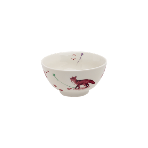 A CURIOUS TOILE - 13.5CM CEREAL BOWL (RED)