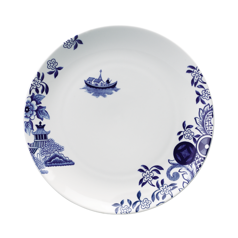 WILLOW LOVE STORY - 27CM DINNER PLATE (BLUE)