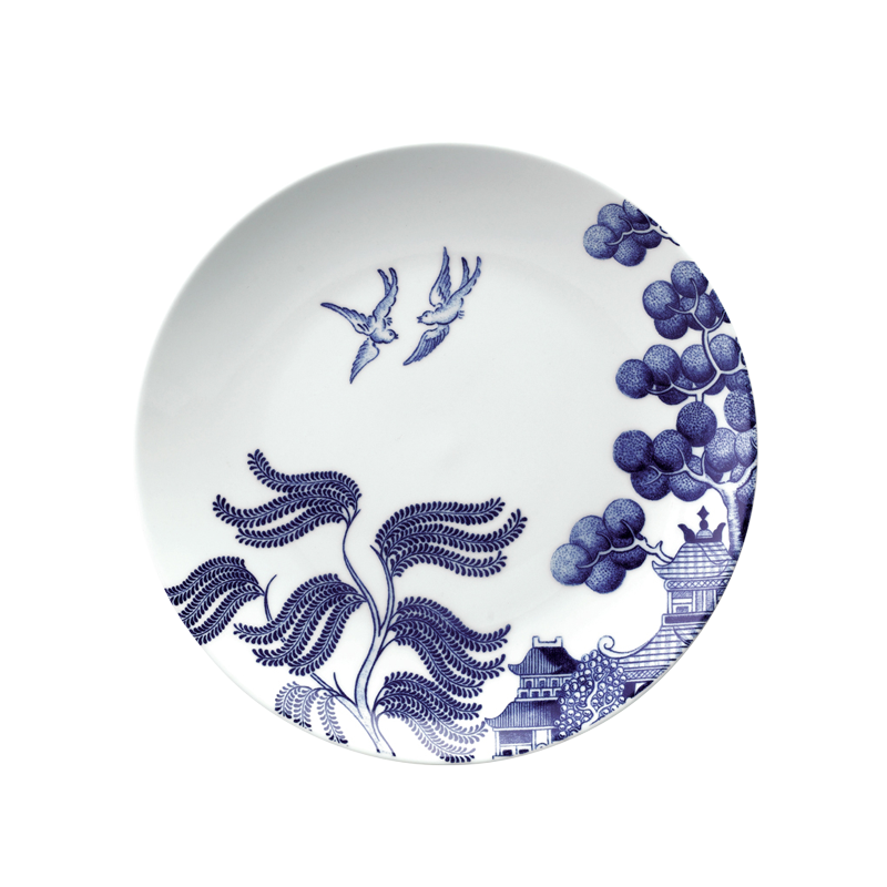 WILLOW LOVE STORY - 21CM SALAD PLATE (BLUE)