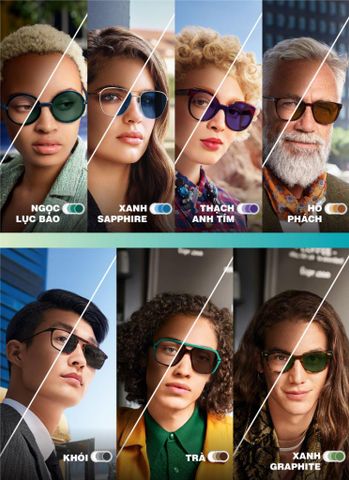  Tròng Kính Đổi Màu Essilor Transitions Style Colors Gen 8 Chính Hãng 