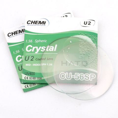  Tròng Kính Chemi U2 Crystal Coated 1.56 UV400 