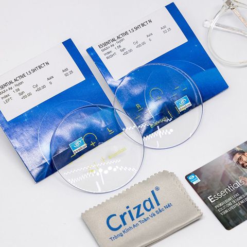  Đa Tròng Đánh Pháp Essilor Essentials Active MaxAz Chính Hãng 