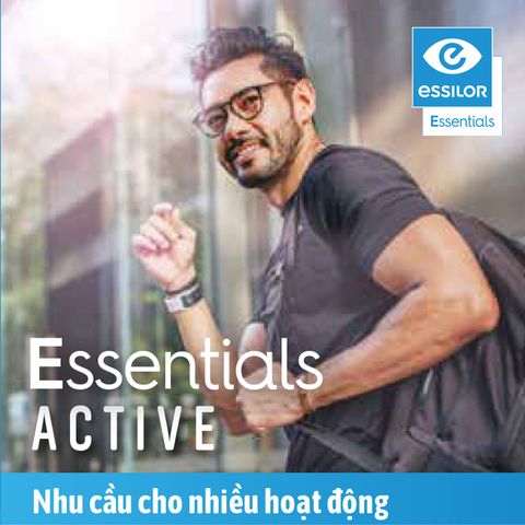  Đa Tròng Đánh Đổi Màu Chống Ánh Sáng Xanh Thông Minh Essilor Essentials Active Transitions Signature Gen 8 MaxAz Chính Hãng 