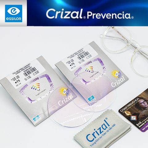  Tròng Kính Chống Ánh Sáng Xanh Essilor Crizal Prevencia 