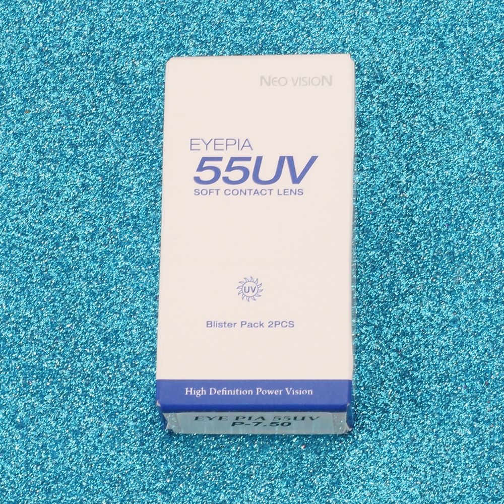 Kính Áp Tròng Không Màu 3 Tháng Eyepia 55UV