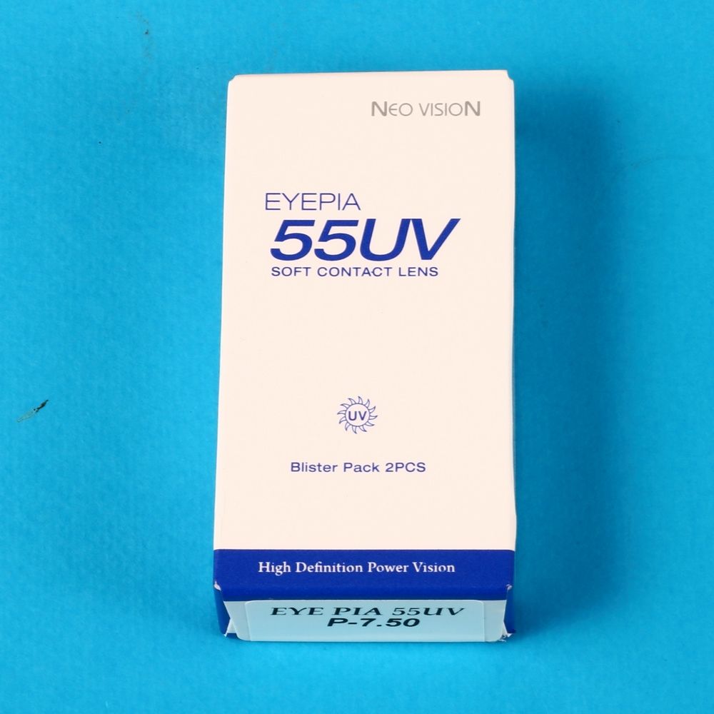 Kính Áp Tròng Không Màu 3 Tháng Eyepia 55UV