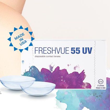  Kính Áp Tròng Không Màu 3 Tháng FRESHVUE 55UV (-1.00 đến -10.00) 